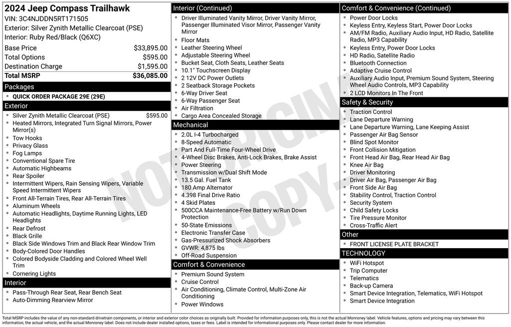 Used 2024 Jeep Compass Trailhawk SUV