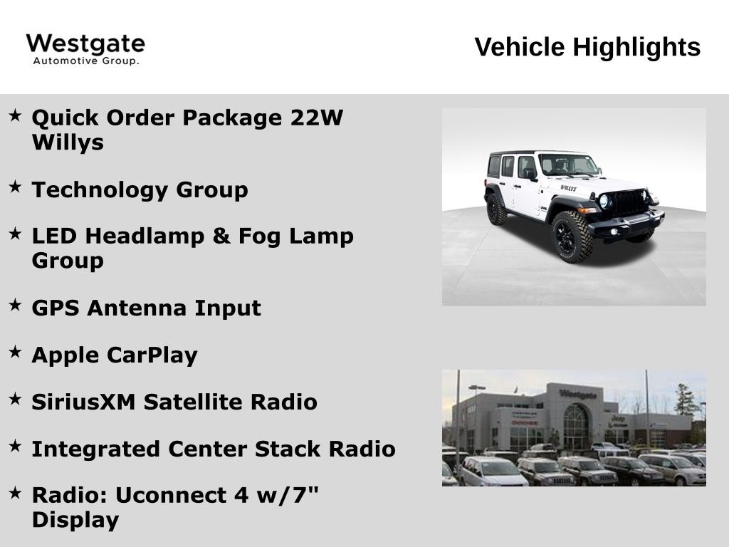 Used 2021 Jeep Wrangler Unlimited Willys SUV