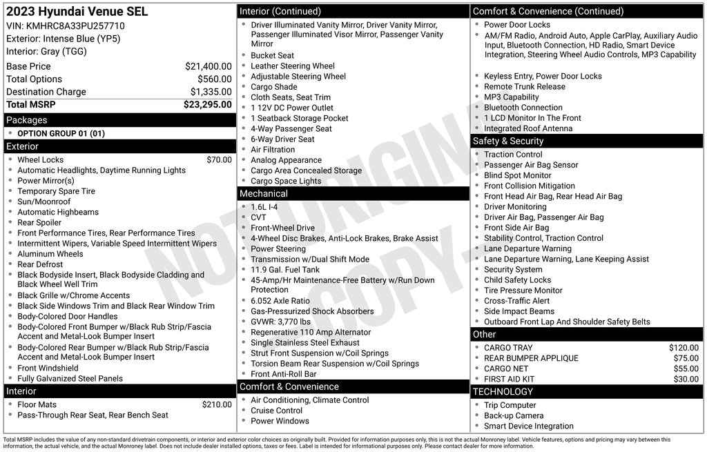 Used 2023 Hyundai Venue SEL SUV