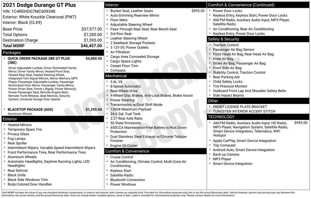 Used 2021 Dodge Durango GT Plus SUV