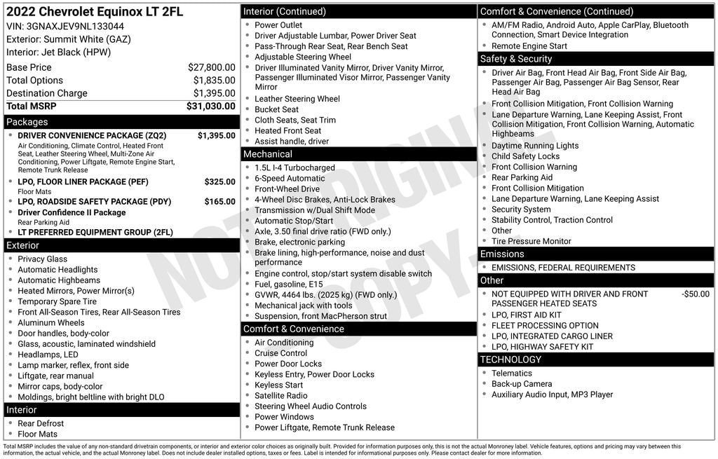 Used 2022 Chevrolet Equinox LT SUV