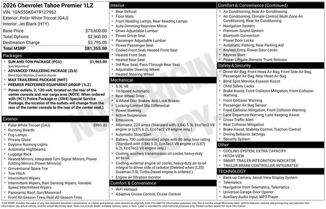 2026 Chevrolet Tahoe Premier - Photo 15