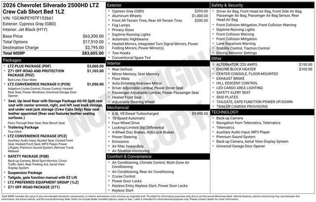 2026 Chevrolet Silverado 2500 HD LTZ - Photo 15