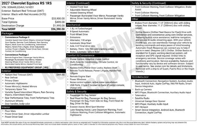2027 Chevrolet Equinox RS - Photo 15