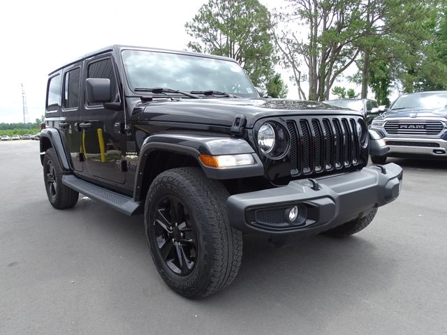 Used 2021 Jeep Wrangler Unlimited Sahara Altitude with VIN 1C4HJXEG5MW703725 for sale in Burgaw, NC