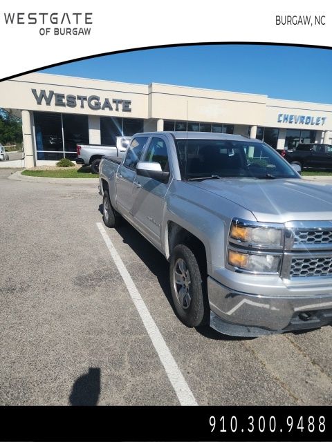 Used 2015 Chevrolet Silverado 1500 LT with VIN 3GCUKREH2FG268390 for sale in Burgaw, NC