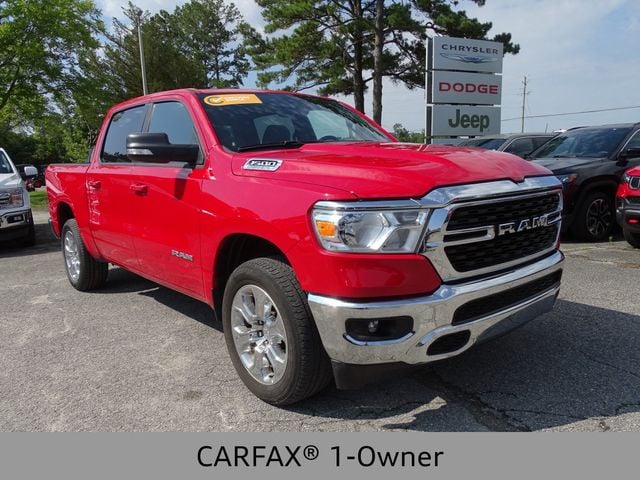 Used 2022 RAM Ram 1500 Pickup Big Horn/Lone Star with VIN 1C6SRFFT1NN225886 for sale in Burgaw, NC