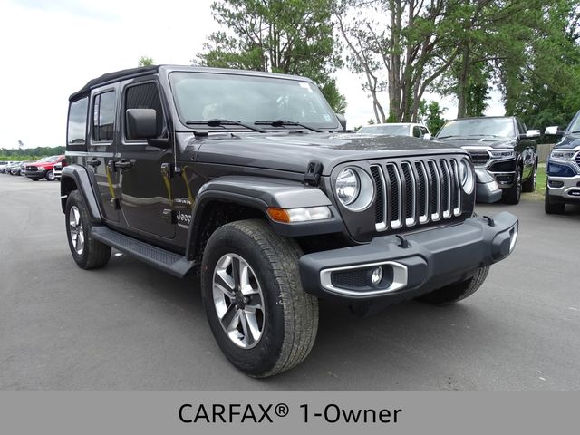 Used 2020 Jeep Wrangler Unlimited Sahara with VIN 1C4HJXEG2LW327306 for sale in Burgaw, NC