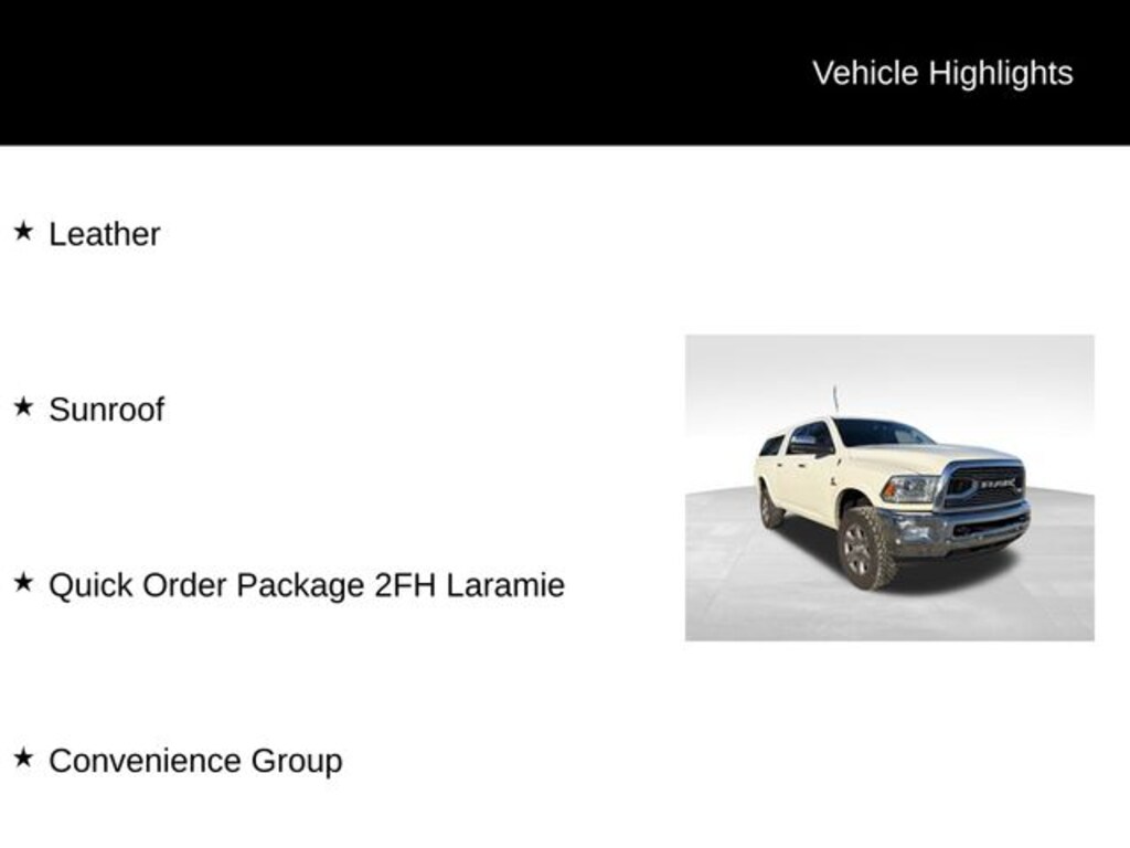 Used 2018 Ram 2500 Laramie Truck Crew Cab