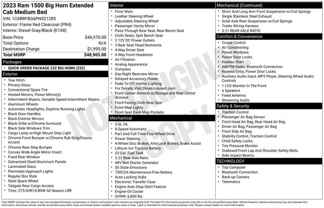 2023 RAM Ram 1500 Pickup Big Horn/Lone Star - Photo 15