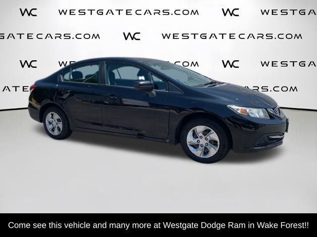Used 2014 Honda Civic LX with VIN 2HGFB2E52EH502713 for sale in Wake Forest, NC