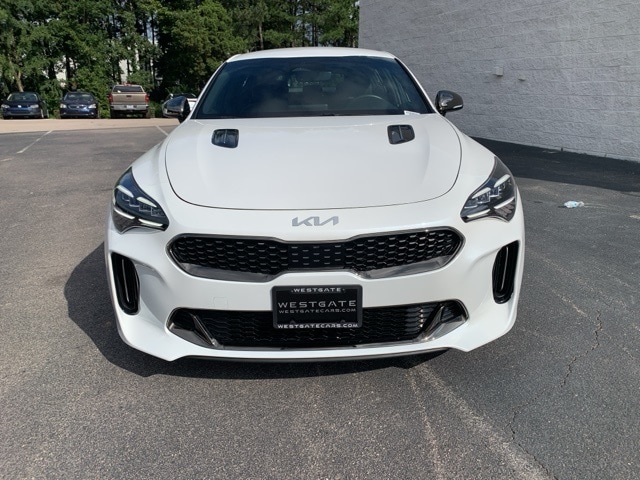 Certified 2022 Kia Stinger GT-Line with VIN KNAE35LD9N6100849 for sale in Wake Forest, NC