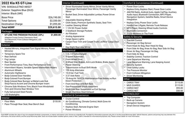 2022 Kia K5 GT-Line - Photo 15