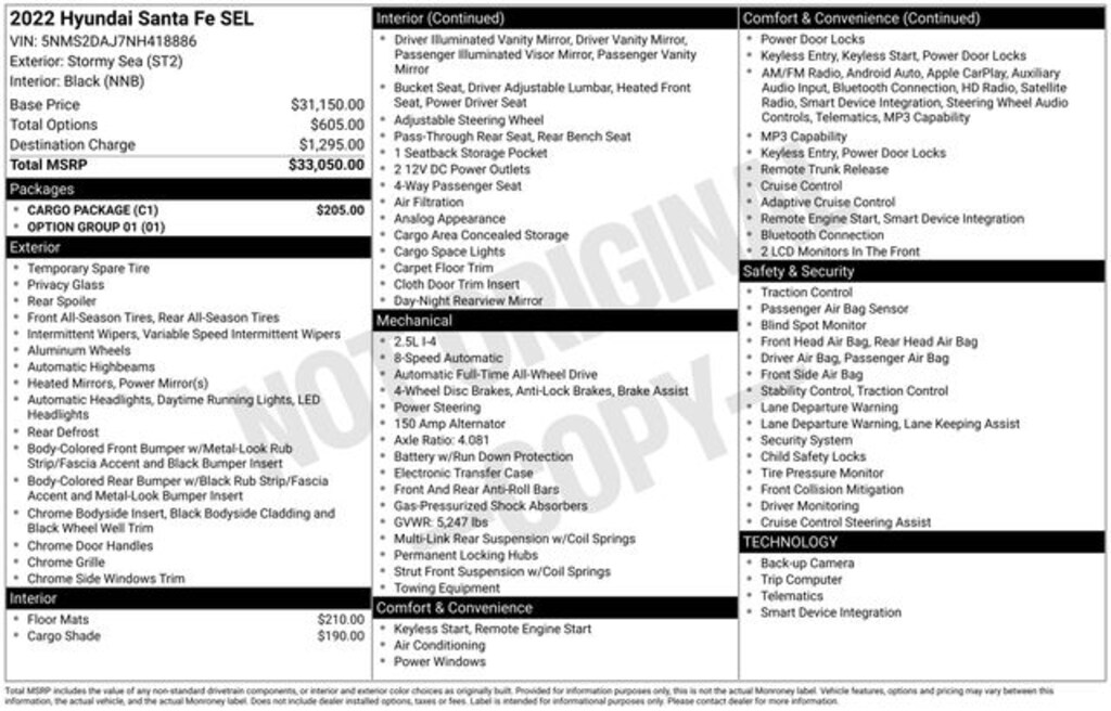 Used 2022 Hyundai Santa Fe SEL SUV