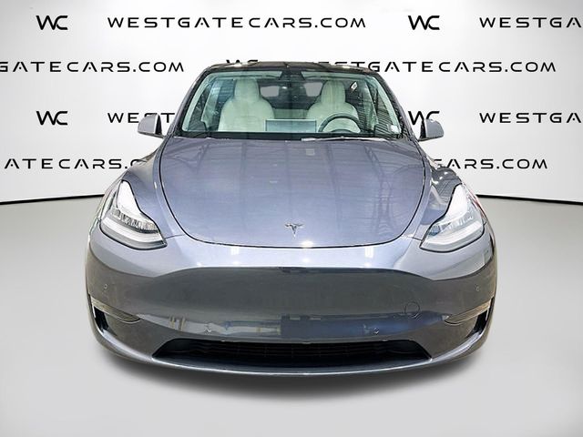 Used 2021 Tesla Model Y Long Range with VIN 5YJYGDEE2MF195987 for sale in Raleigh, NC