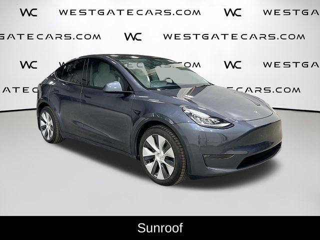Used 2021 Tesla Model Y Long Range with VIN 5YJYGDEE2MF195987 for sale in Raleigh, NC