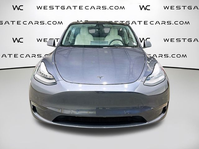 Used 2021 Tesla Model Y Long Range with VIN 5YJYGDEE2MF195987 for sale in Raleigh, NC
