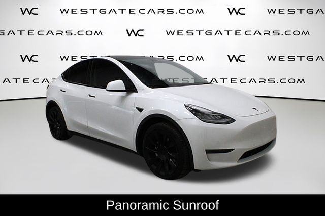 Used 2022 Tesla Model Y Long Range with VIN 7SAYGDEE2NF366919 for sale in Raleigh, NC