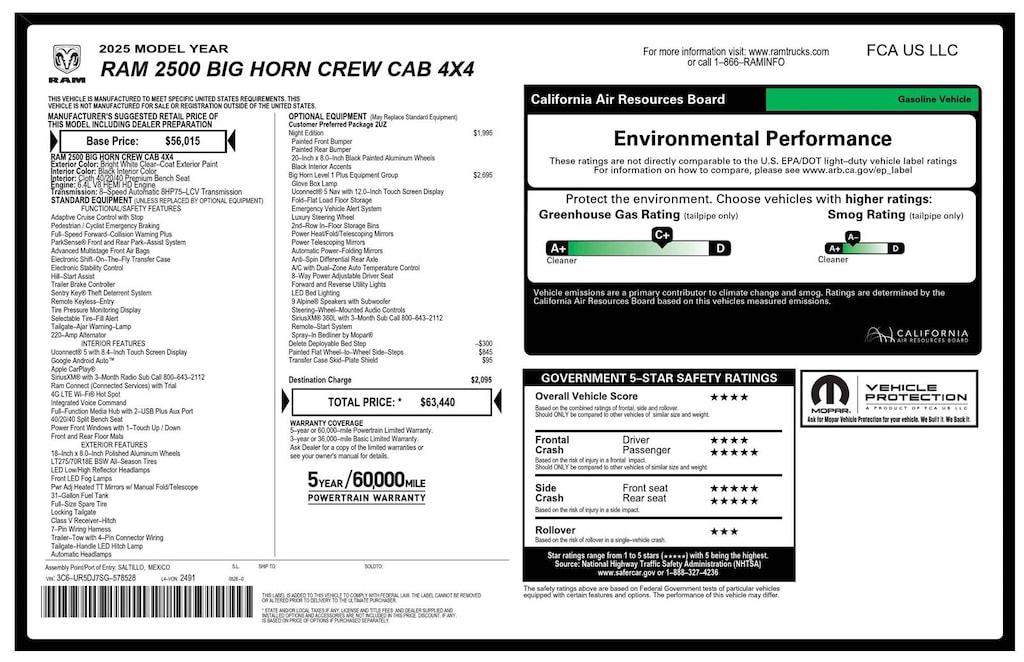 Certified 2025 Ram 2500 Big Horn Truck