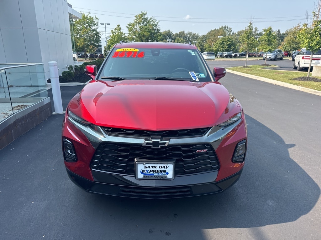 Used 2022 Chevrolet Blazer RS with VIN 3GNKBKRS7NS118105 for sale in Getzville, NY