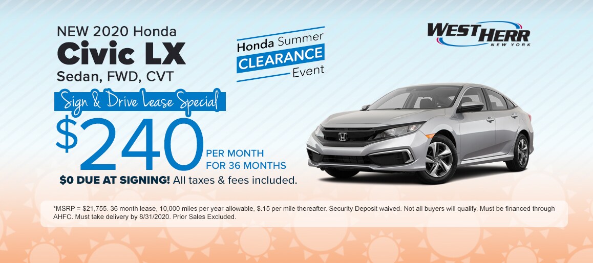 New 20192020 Honda and Used Car Dealership in Lockport, NY at West