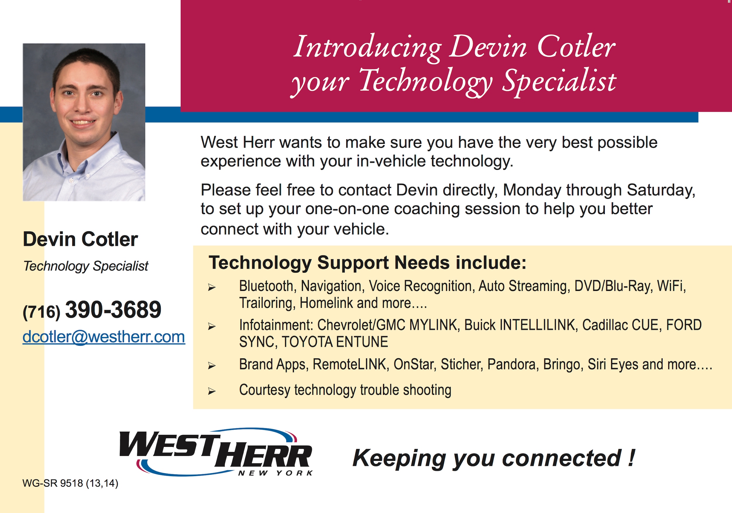 Tech Specialist West Herr Used Car Outlet
