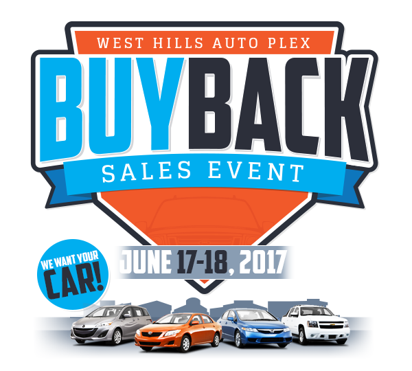 West Hills Auto Plex Buy Back Sales Event