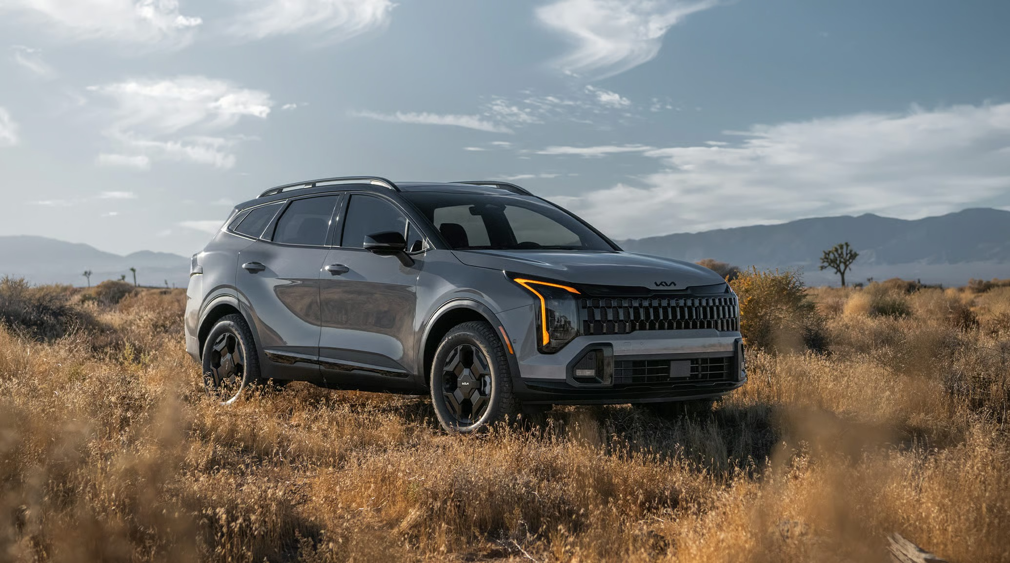 A dynamic image of the 2026 Kia Sportage.