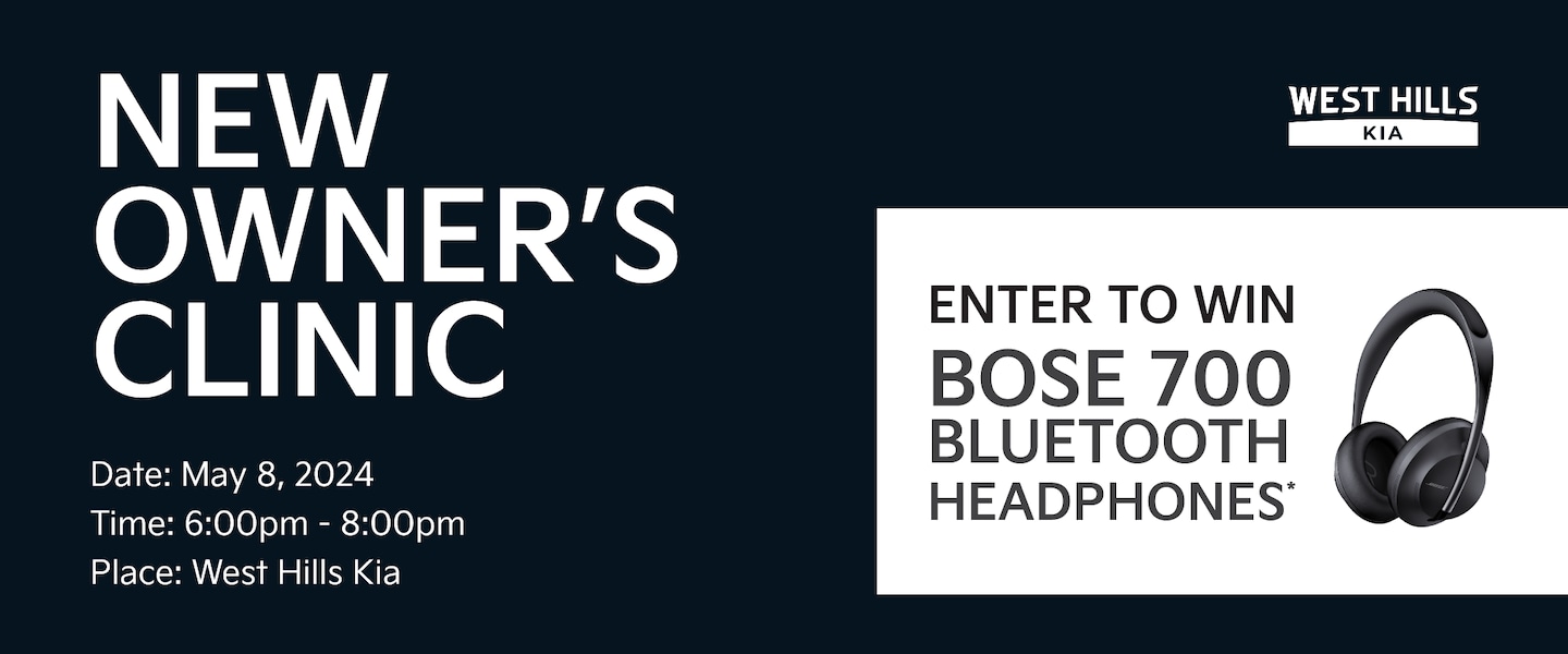 New Owners Clinic West Hills Kia