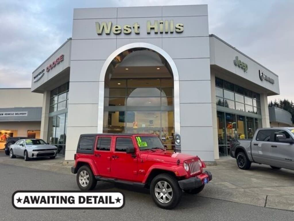Used 2018 Jeep Wrangler JK Unlimited Sahara 4x4 SUV