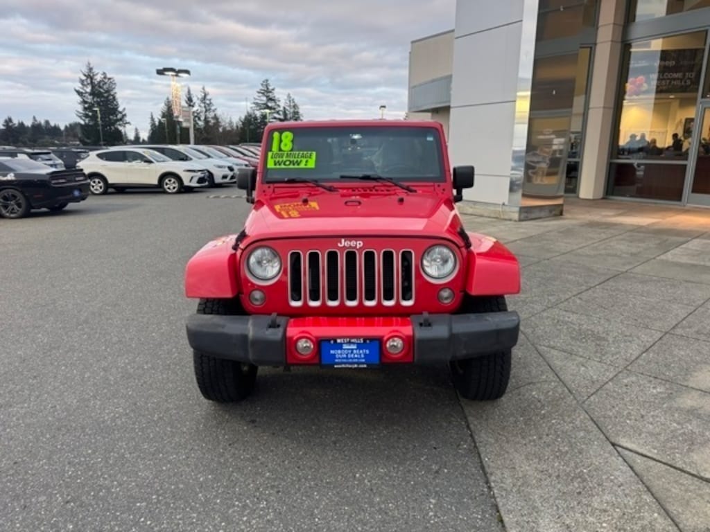 Used 2018 Jeep Wrangler JK Unlimited Sahara 4x4 SUV