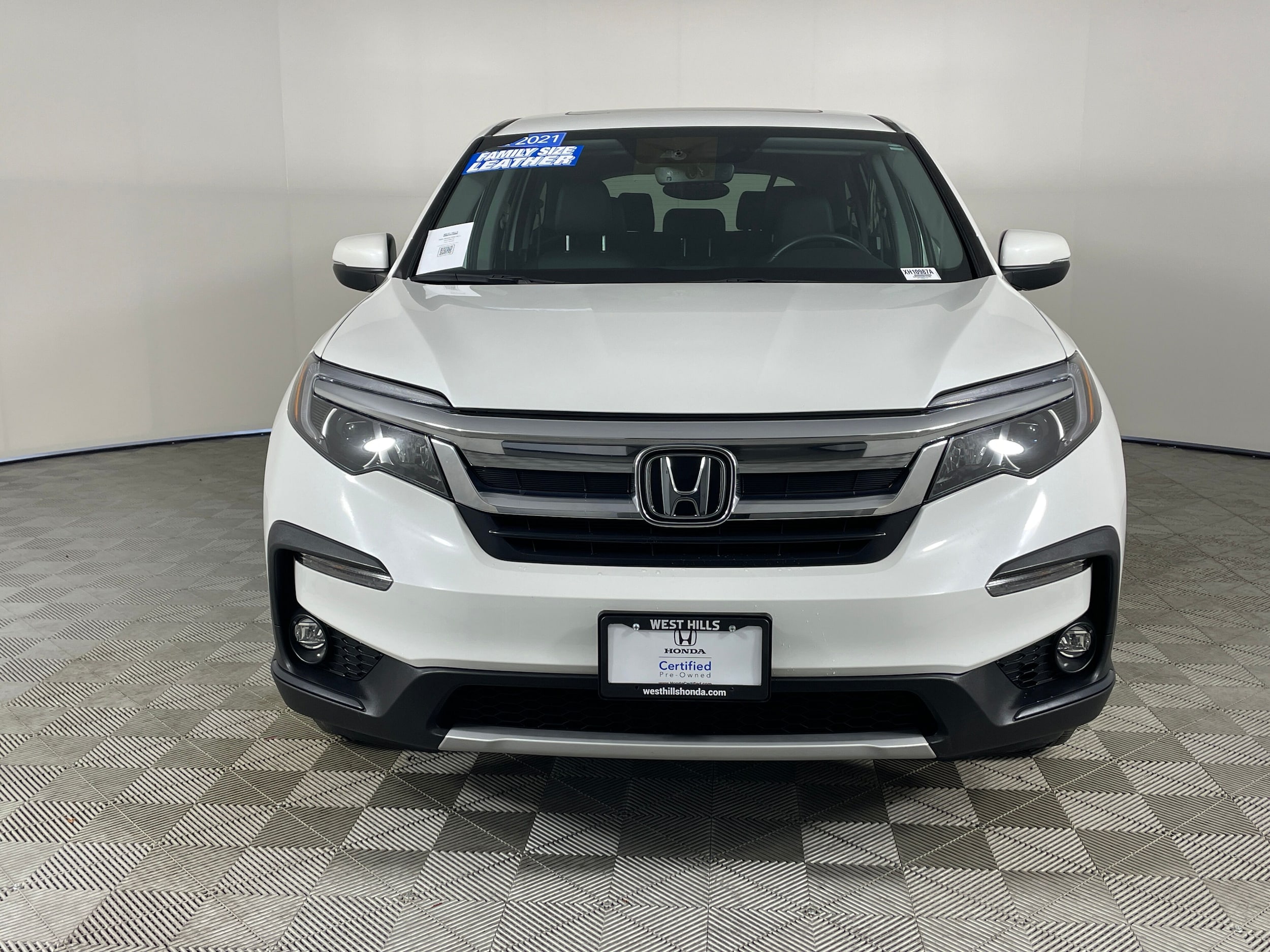 Certified 2021 Honda Pilot EX-L with VIN 5FNYF6H55MB101269 for sale in Bremerton, WA