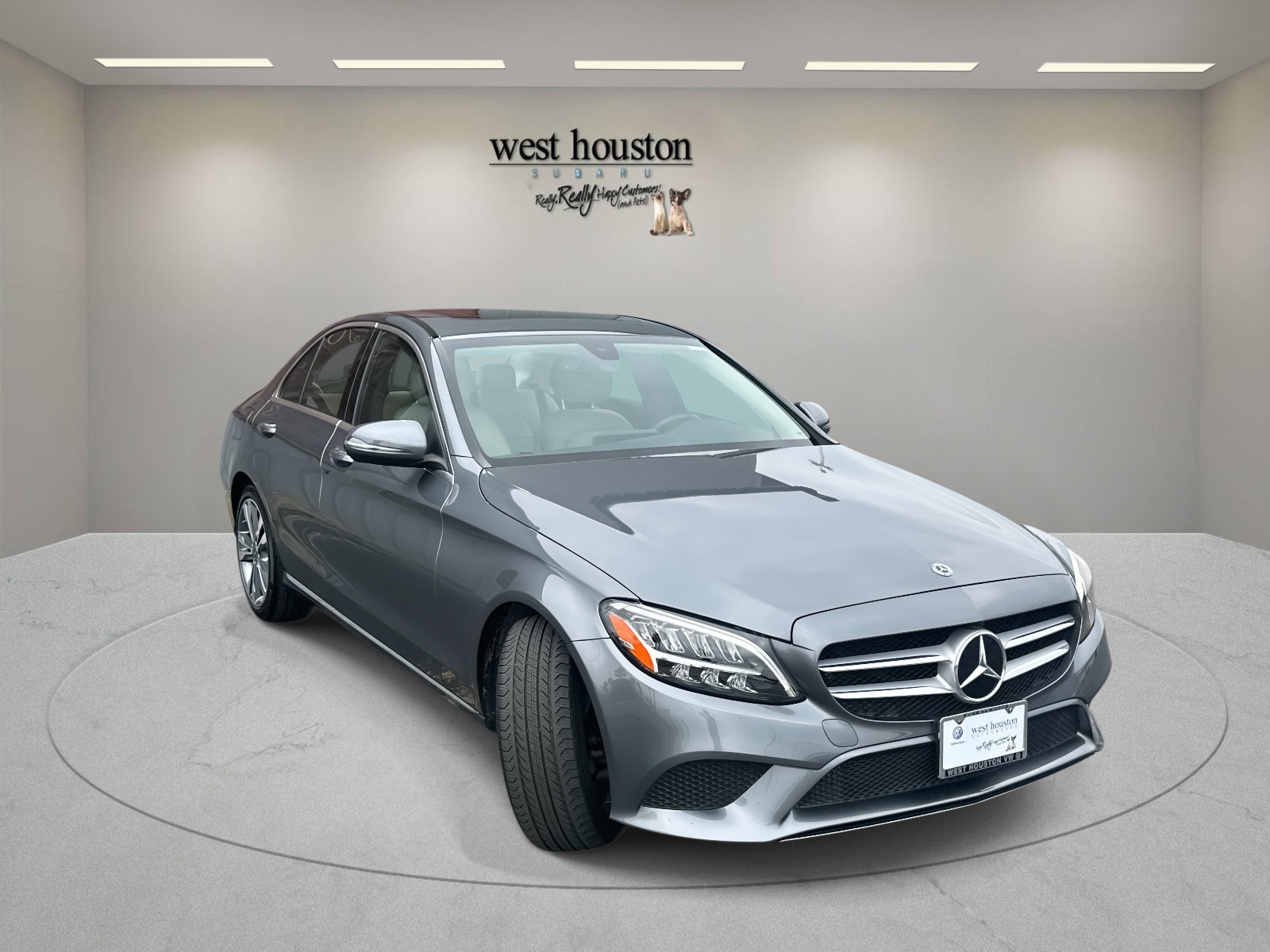 Used 2021 Mercedes-Benz C-Class Sedan C300 with VIN W1KWF8DB0MR610698 for sale in Houston, TX