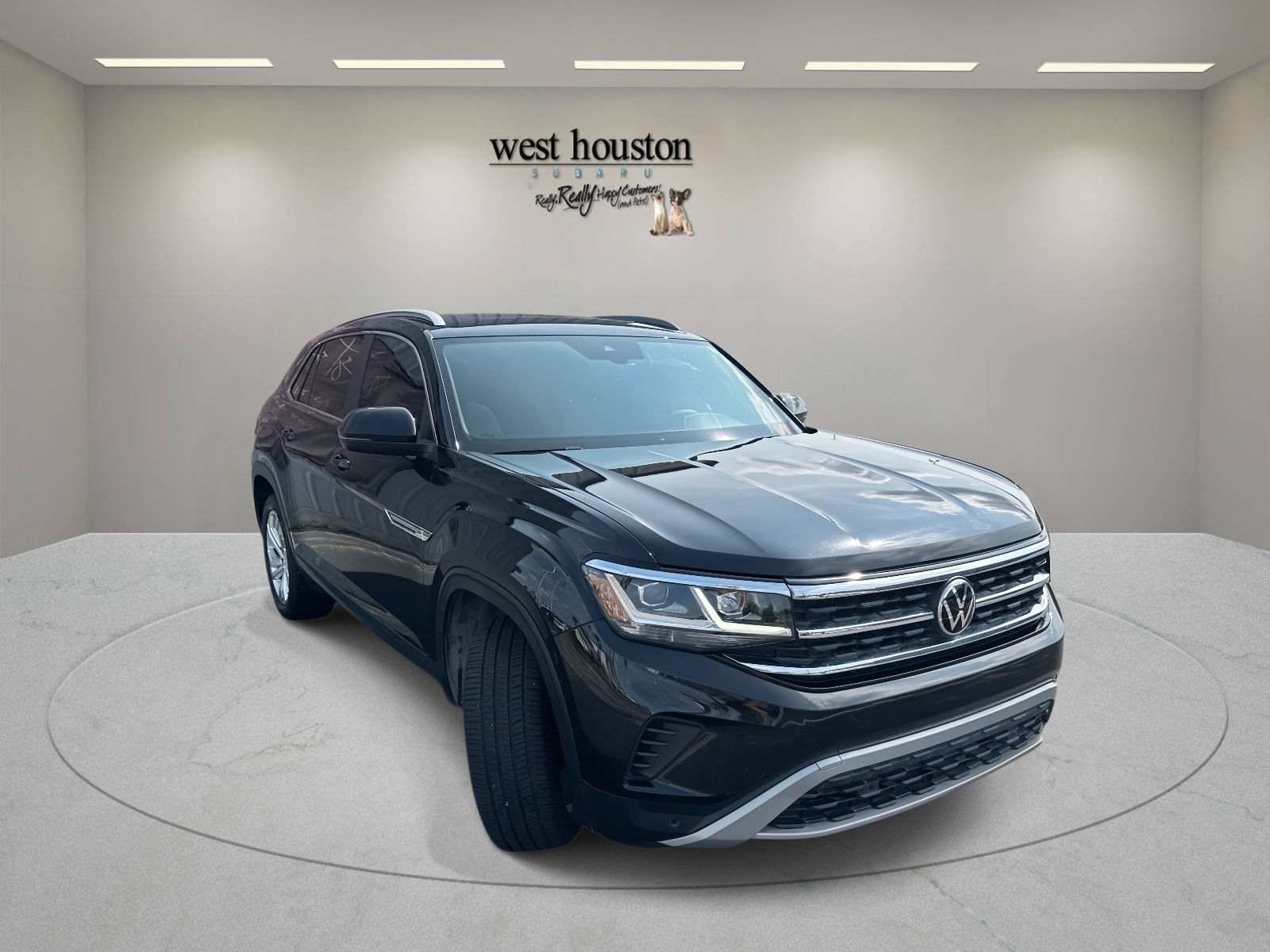 Certified 2021 Volkswagen Atlas Cross Sport SEL with VIN 1V2EE2CA6MC227140 for sale in Houston, TX