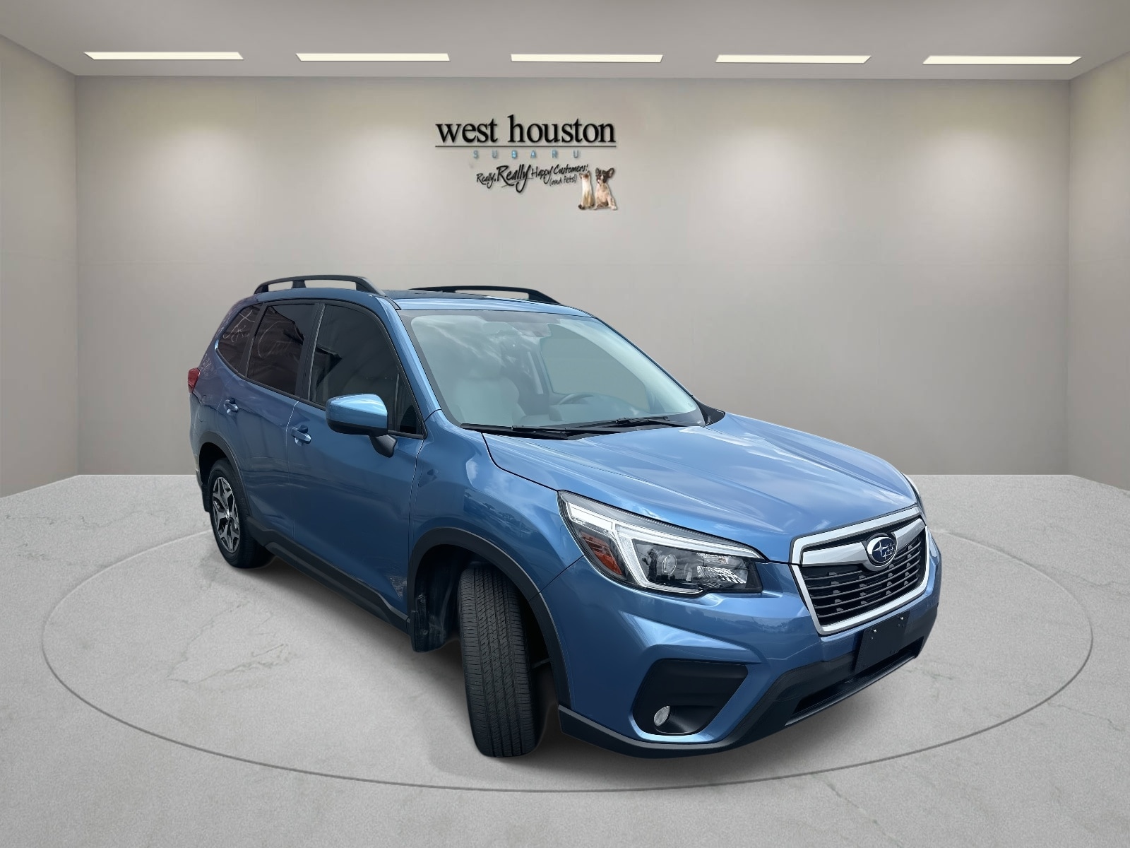 Certified 2021 Subaru Forester Premium with VIN JF2SKAJC8MH430627 for sale in Houston, TX