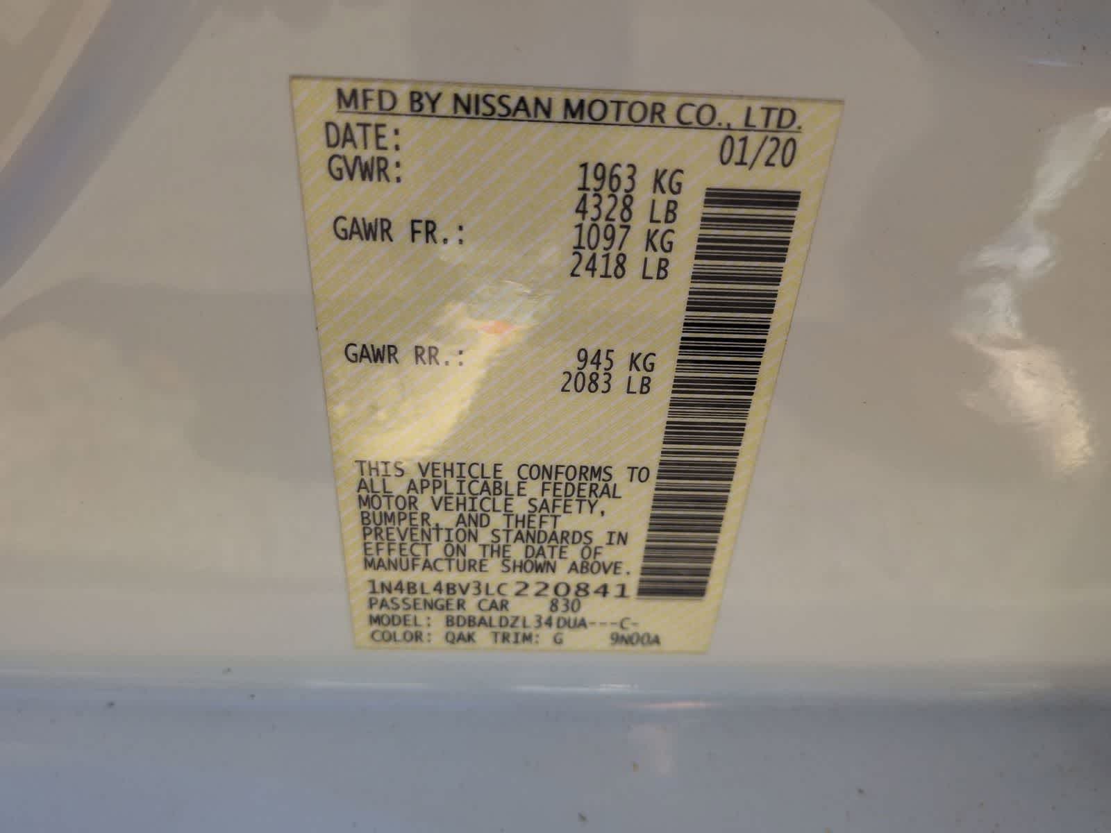 Thumbnail: 2020 Nissan Altima - 33