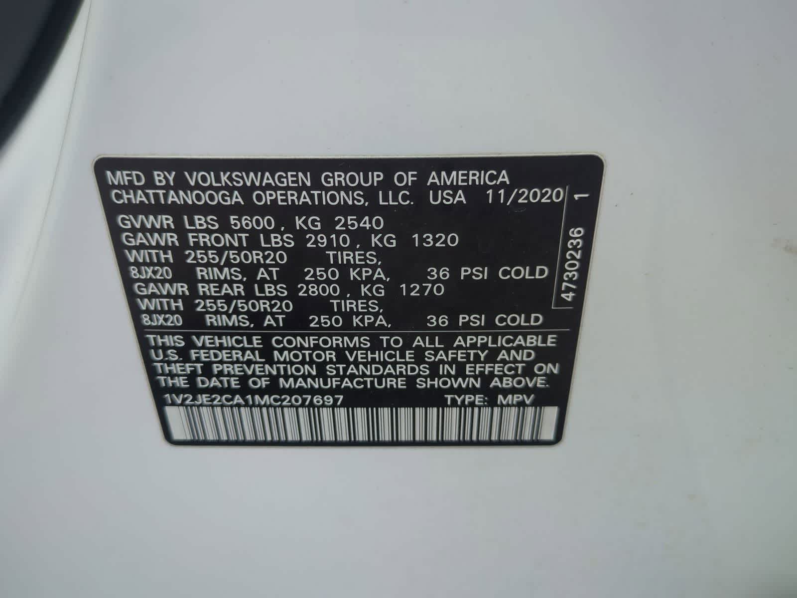 Thumbnail: 2021 Volkswagen Atlas - 36