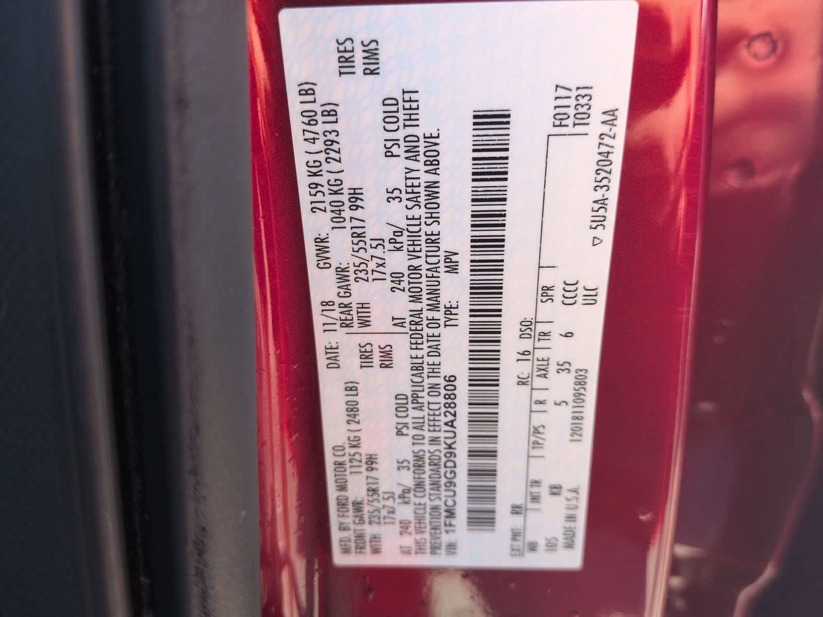 Thumbnail: 2019 Ford Escape - 30