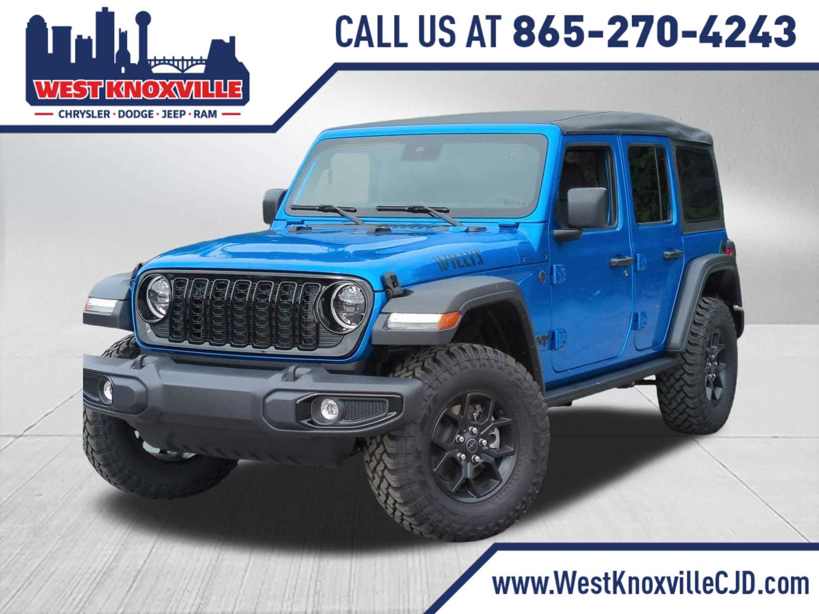 2025 Jeep Wrangler Willys Wheeler -
                  Knoxville, TN