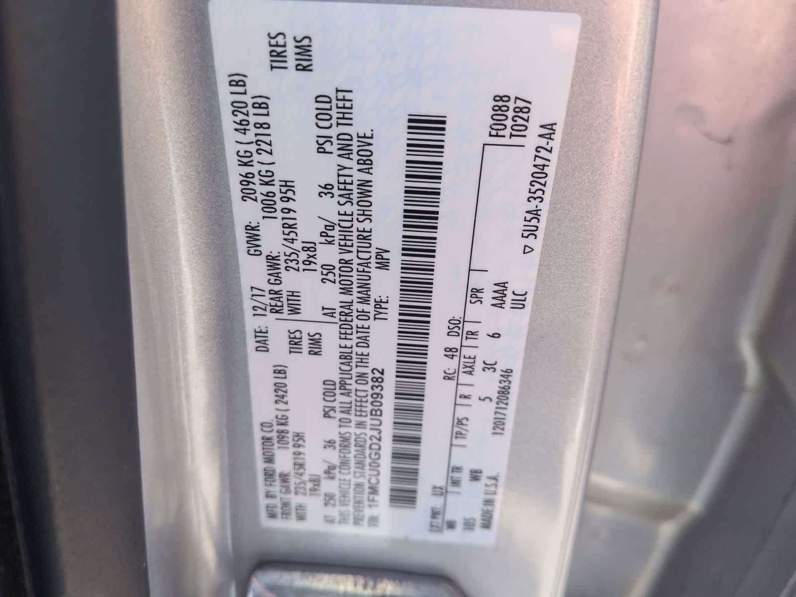 Thumbnail: 2018 Ford Escape - 19