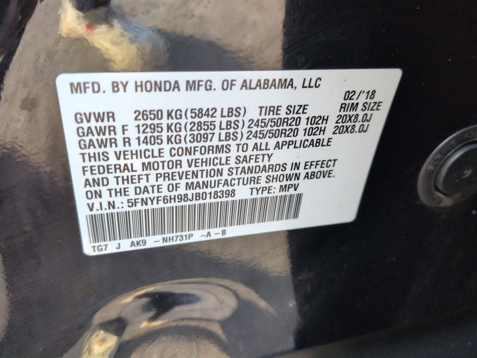 Thumbnail: 2018 Honda Pilot - 34