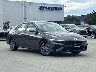 2025 Hyundai Elantra Hybrid Blue Sedan