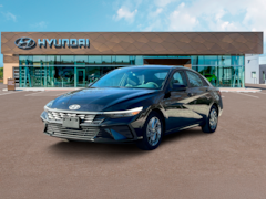 2025 Hyundai Elantra Hybrid Blue Sedan