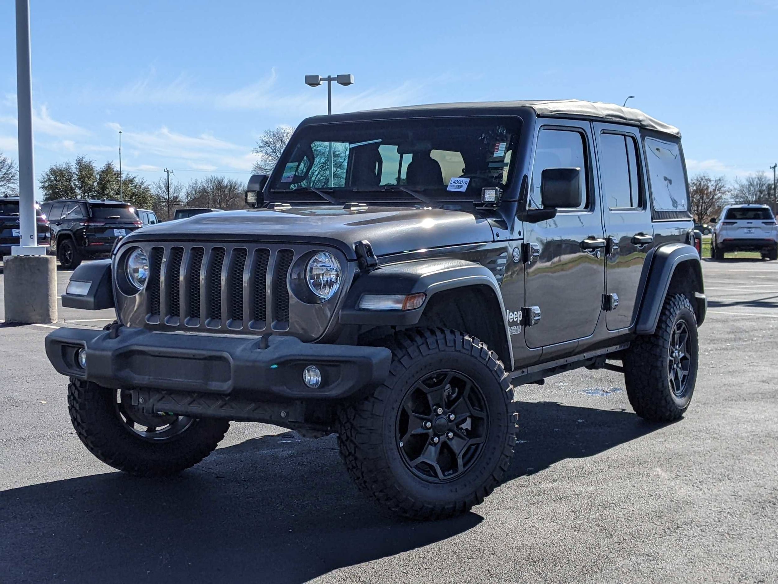 Used 2018 Jeep All-New Wrangler Unlimited Sport with VIN 1C4HJXDG9JW152860 for sale in San Antonio, TX