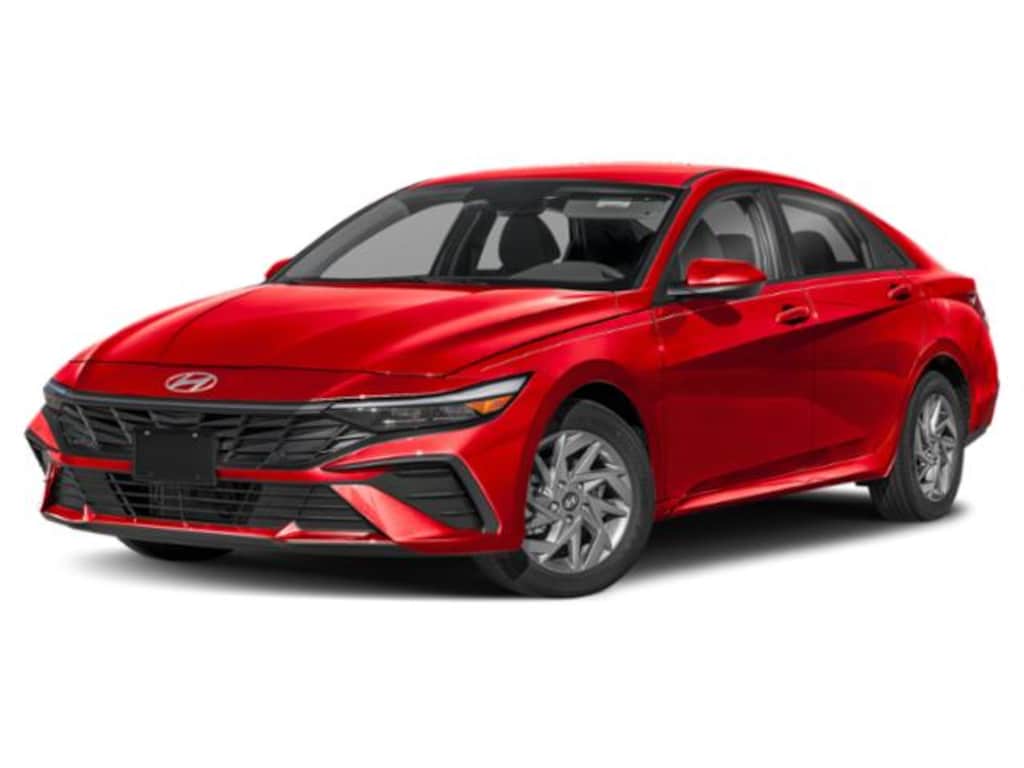 New 2025 Hyundai Elantra Hybrid Blue Sedan