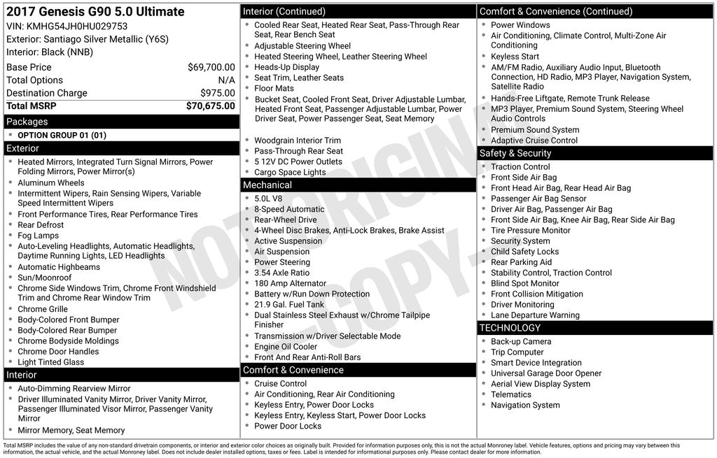 Thumbnail: 2017 Genesis G90 - 34