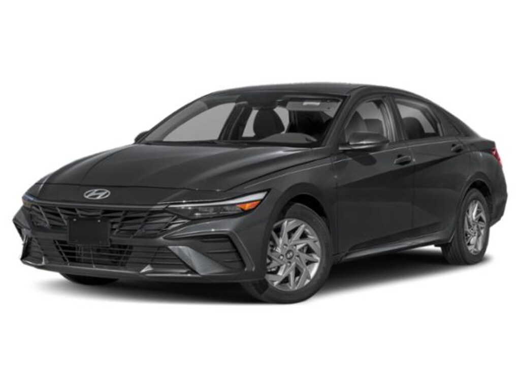 New 2025 Hyundai Elantra Hybrid Blue Sedan