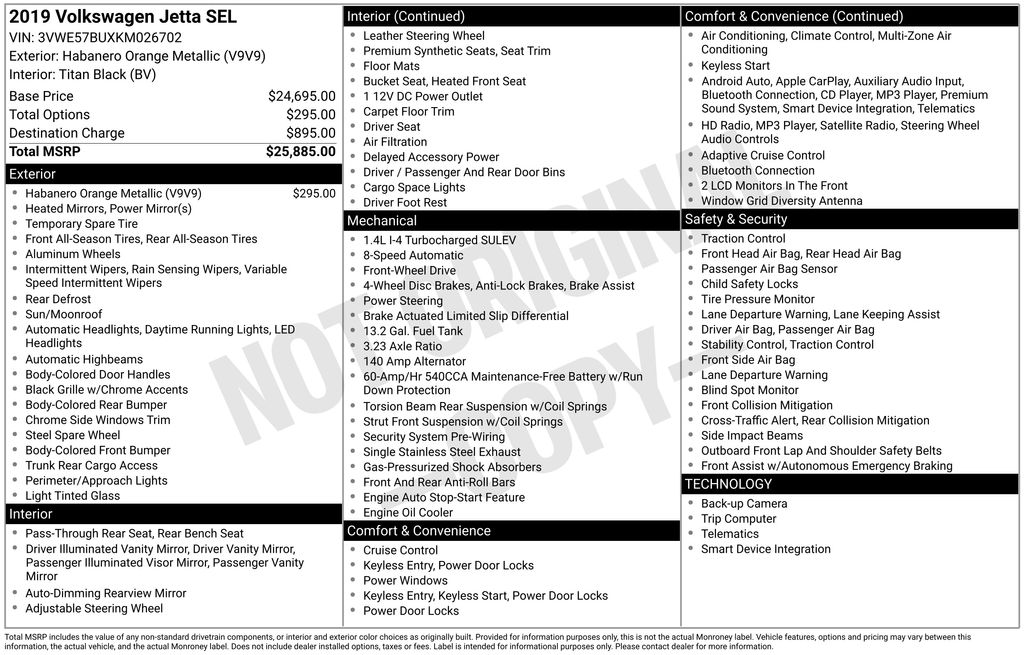 Thumbnail: 2019 Volkswagen Jetta - 36