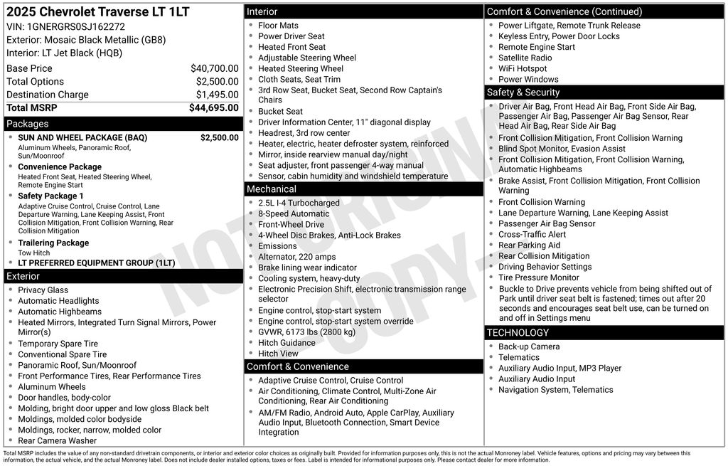 Thumbnail: 2025 Chevrolet Traverse - 37