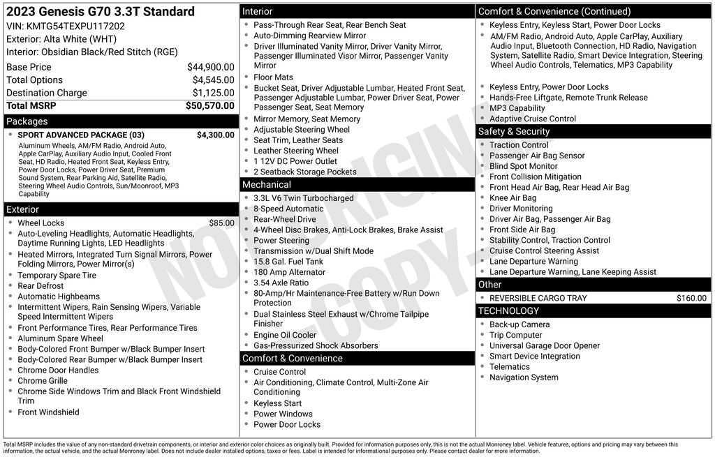 Thumbnail: 2023 Genesis G70 - 39